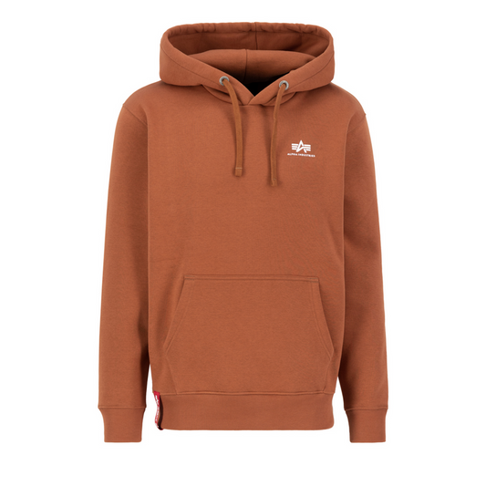 Basic Hoody Small Logo - hazel brown