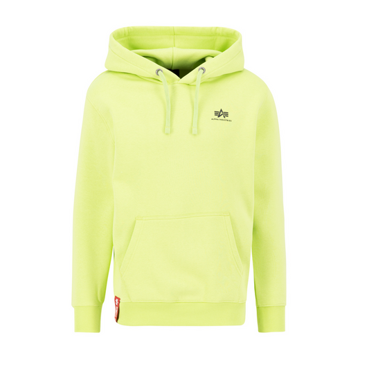 Basic Hoody Small Logo - hornet green