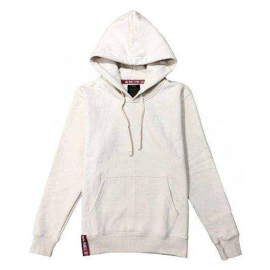 Basic Hoody Small Logo - jet stream white/white