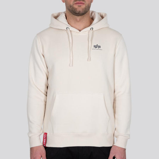 Basic Hoody Small Logo - jet stream white