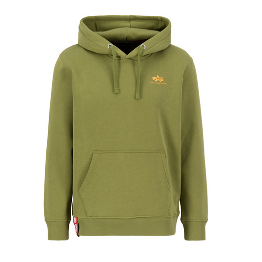 Basic Hoody Small Logo - moss green