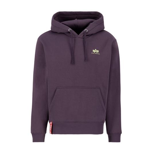 Basic Hoody Small Logo - plum