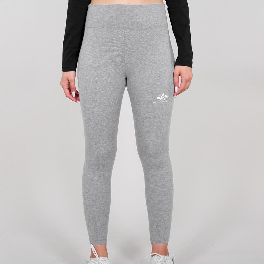 Basic Leggings SL Woman - greyheather/white