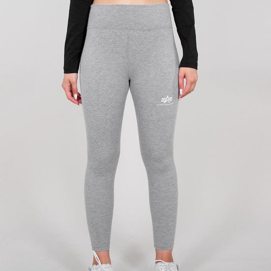 Basic Leggings SL Woman - greyheather/white