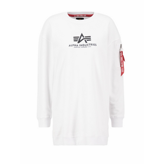 Basic Long Sweater OS Woman - white