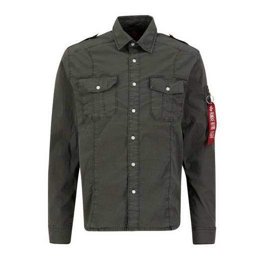 Basic Shirt Slim - greyblack