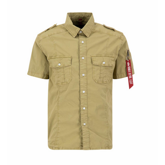 Basic Shirt Slim S - sage green