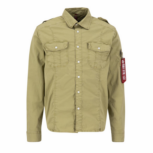 Basic Shirt Slim - sage green