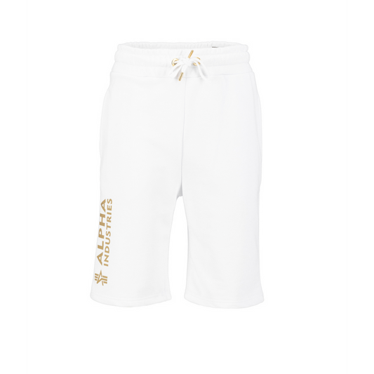 Basic Short AI Foil Print - white/yellow gold