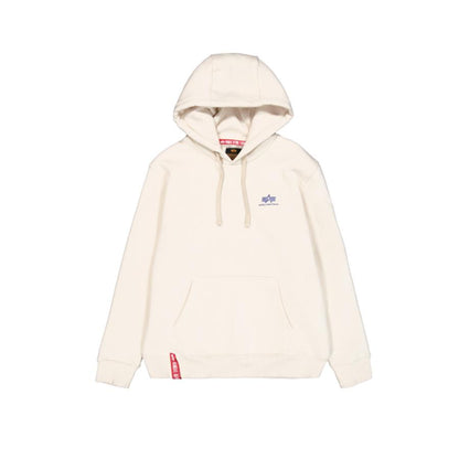Basic Hoodie Small Logo - vintage white