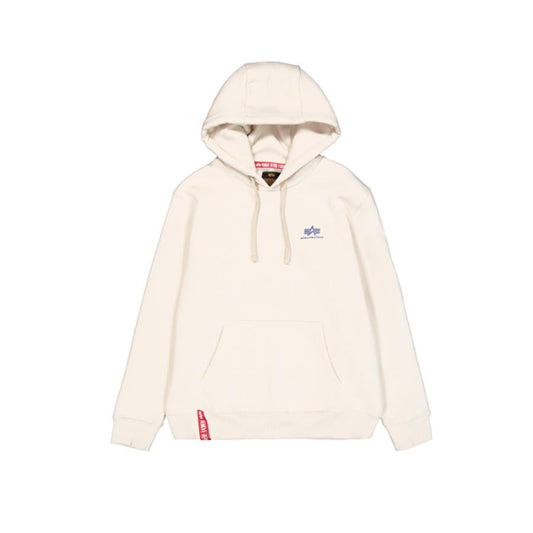 Basic Hoodie Small Logo - vintage white