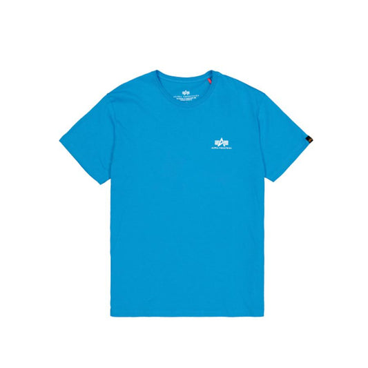 Basic T Small Logo - mediteranian blue