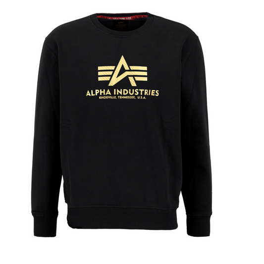 Basic Sweater Carbon - black/gold