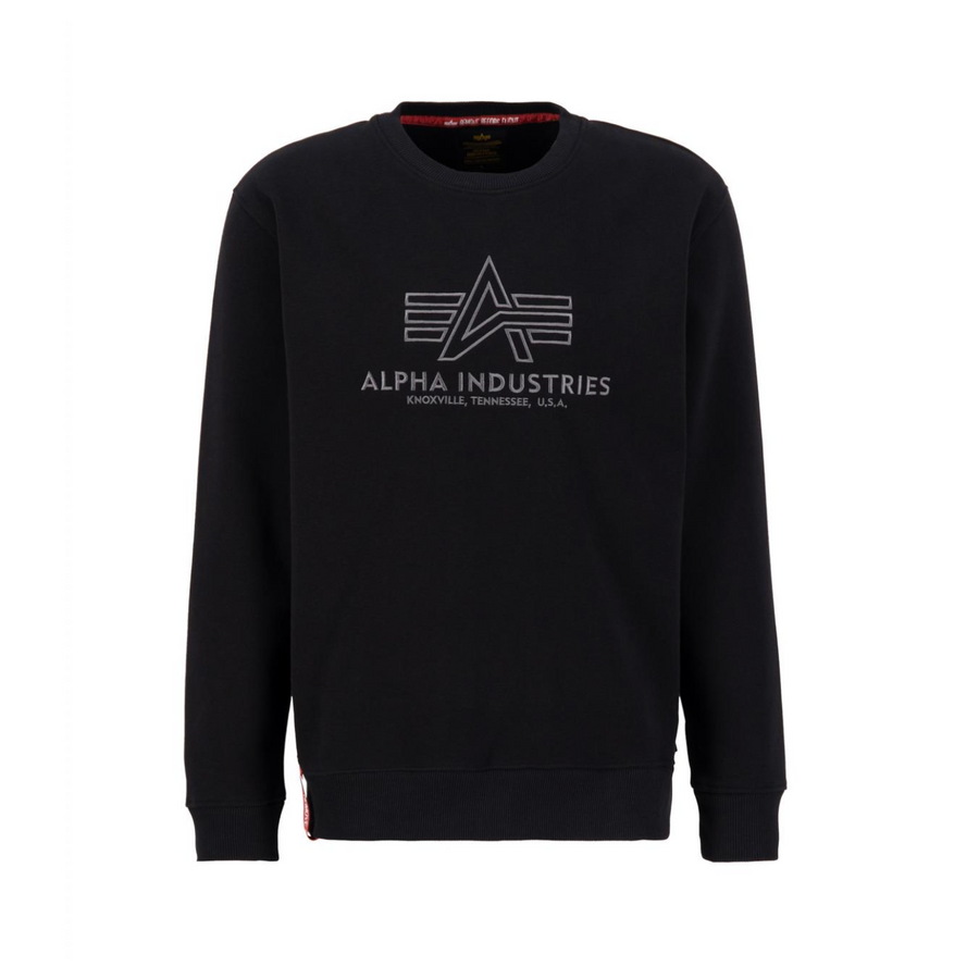 Basic Sweater Embroidery - black/gunmetal