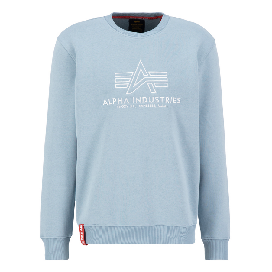 Basic Sweater Embroidery - greyblue