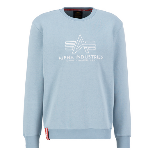 Basic Sweater Embroidery - greyblue
