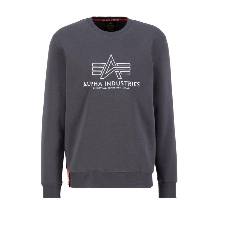 Basic Sweater Embroidery - vintage grey