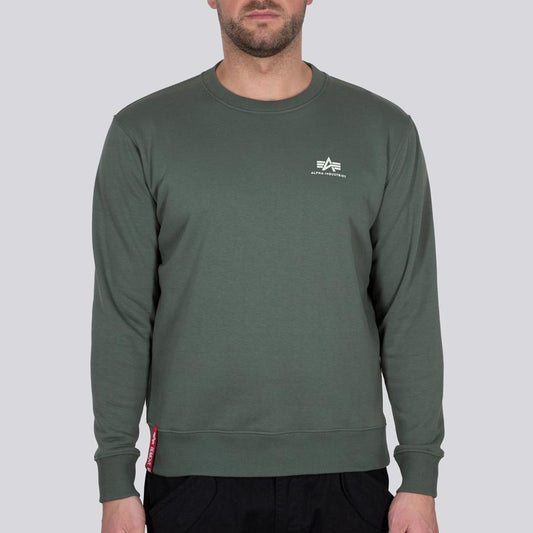 Basic Sweater Small Logo - vintage green