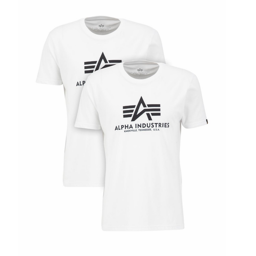 Basic T 2 Pak - white