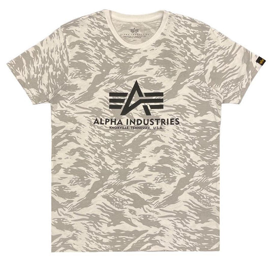 Basic T Camo - brushstroke white