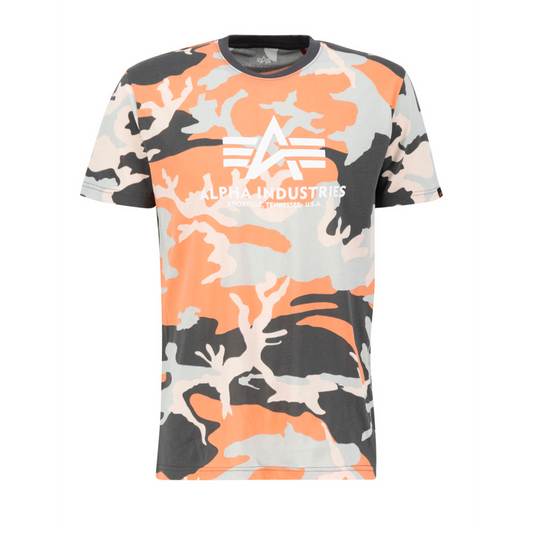 Basic T Camo - orange grey camo