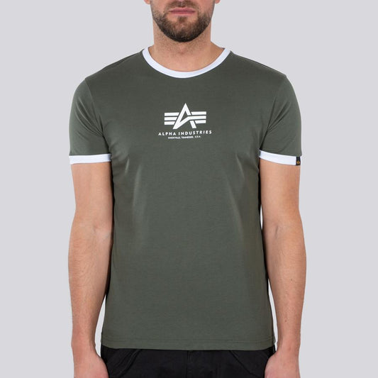 Basic T Contrast ML - dark olive