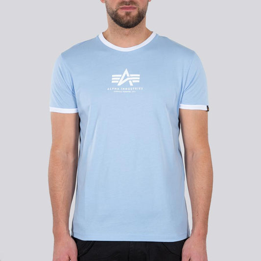 Basic T Contrast ML - light blue