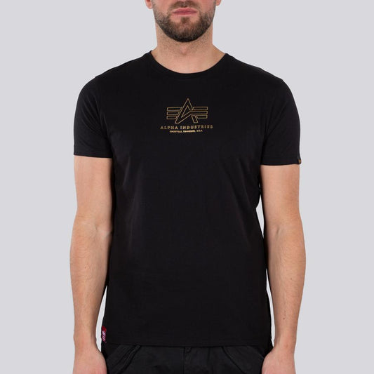 Basic T ML Foil Print - black