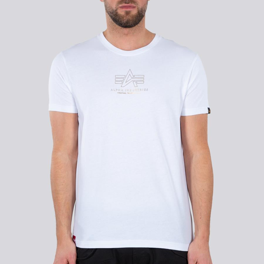 Basic T ML Foil Print - white