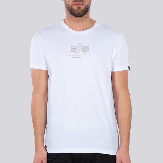 Basic T ML Foil Print - white