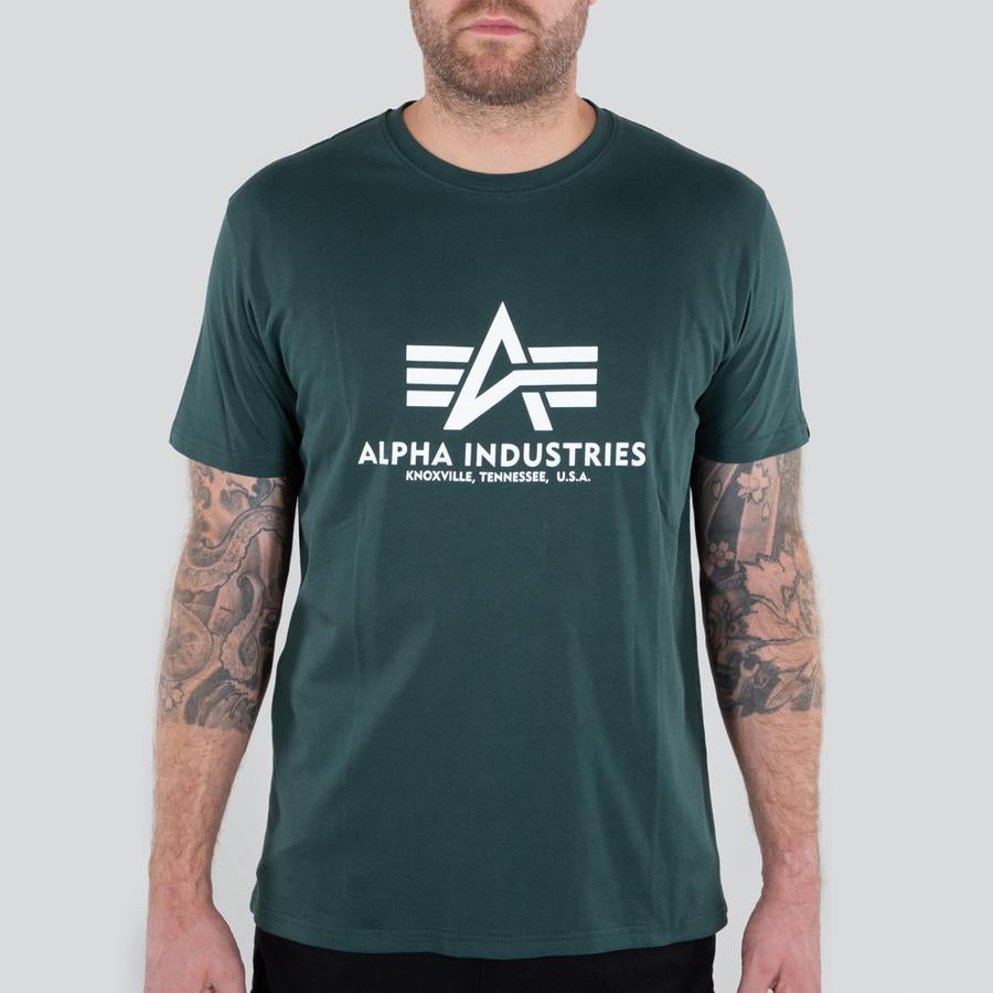 Basic T -  navy green