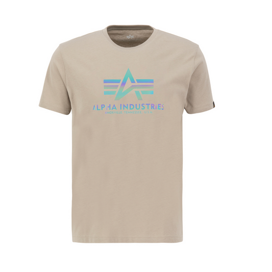 Basic T Rainbow Reflective - vintage sand
