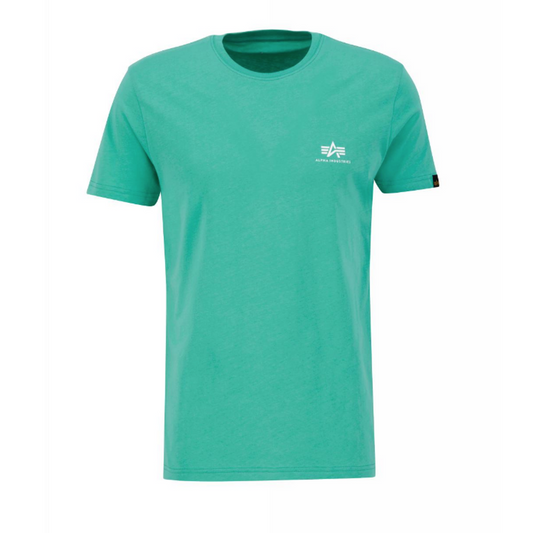 Basic T Small Logo - atomic green