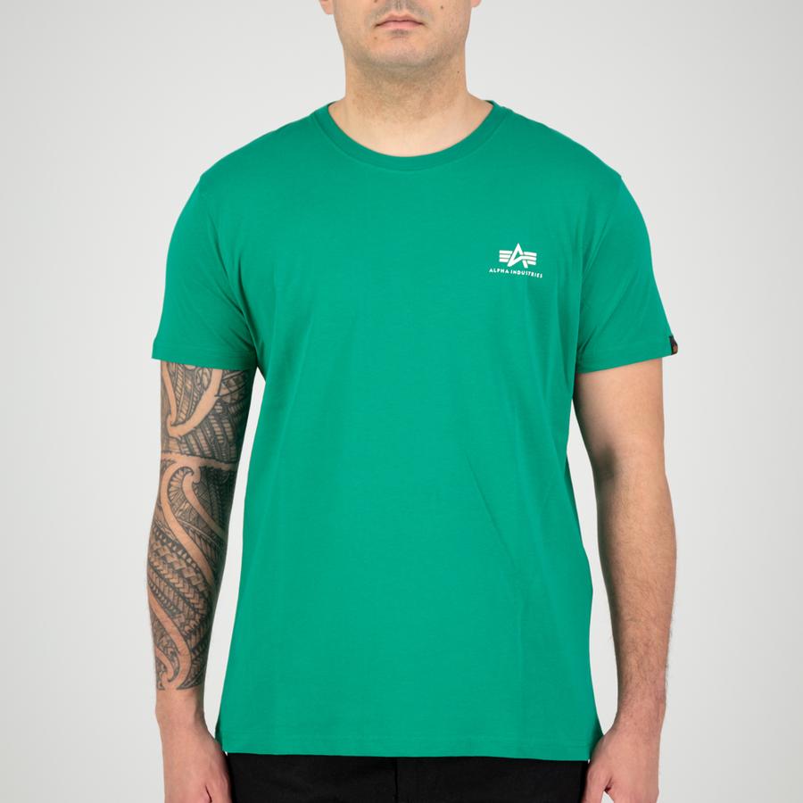 Basic T Small Logo - jungle green