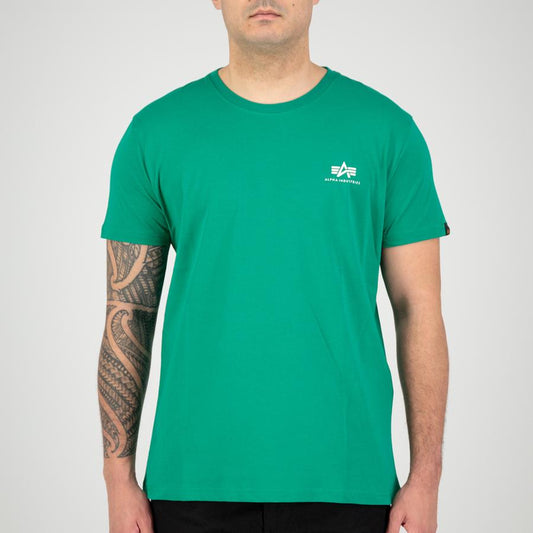 Basic T Small Logo - jungle green