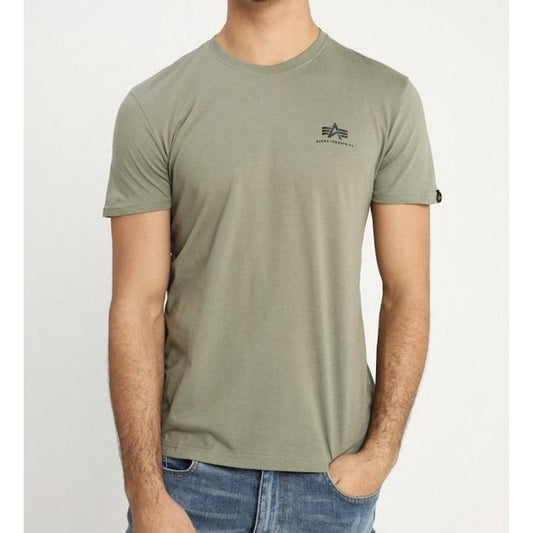 Basic T Small Logo - light olive