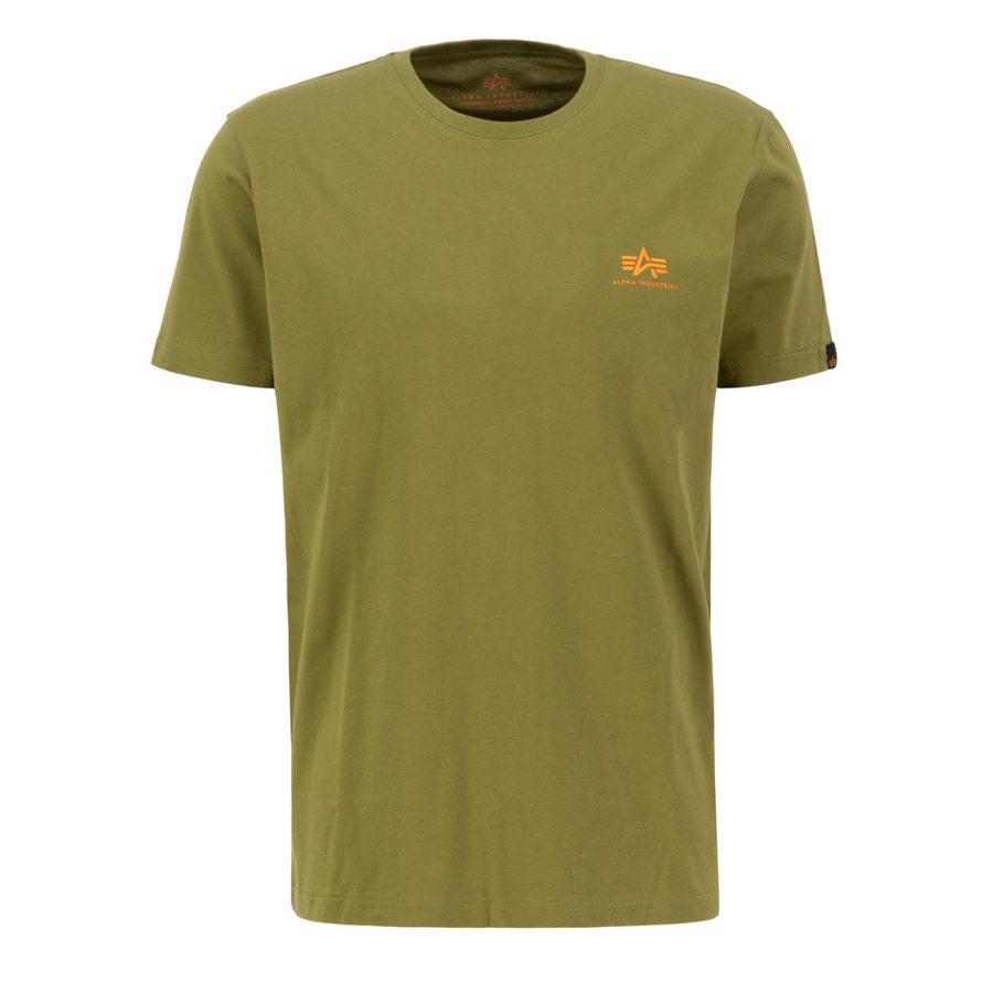 Basic T Small Logo - moss green