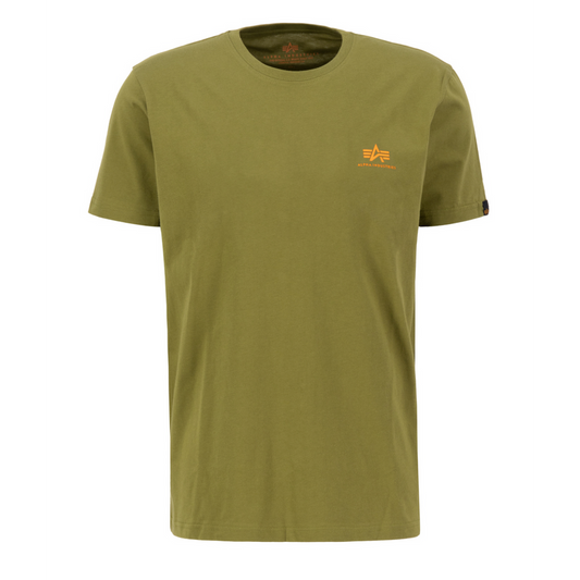 Basic T Small Logo - moss green
