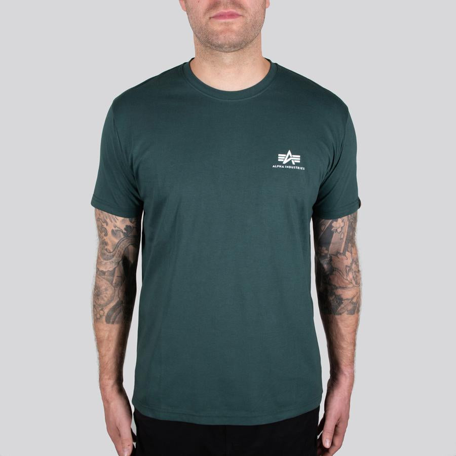 Basic T Small Logo - navy green