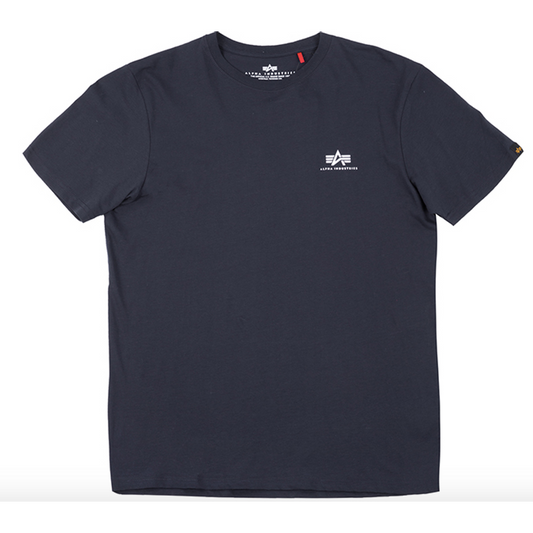 Basic T Small Logo - navy