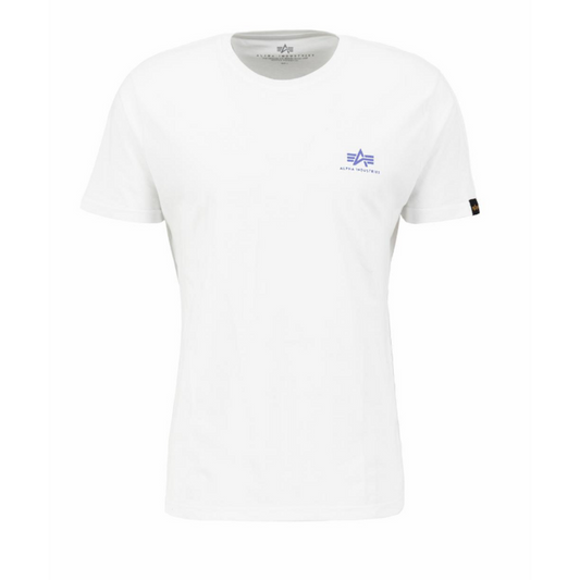 Basic T Small Logo - white/electric violet