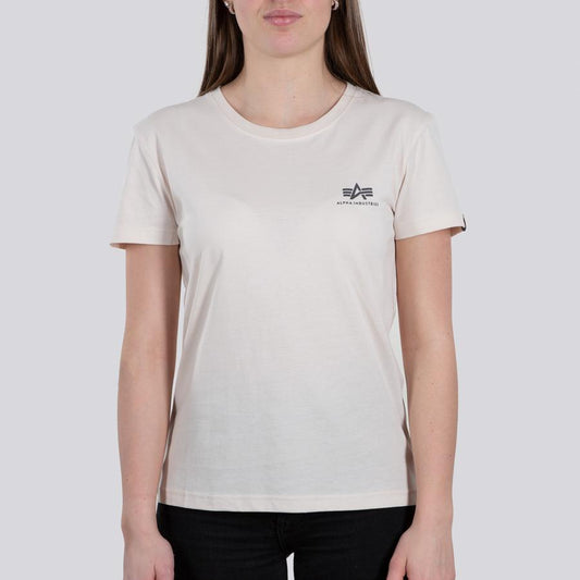Basic T Small Logo Woman - jet stream white
