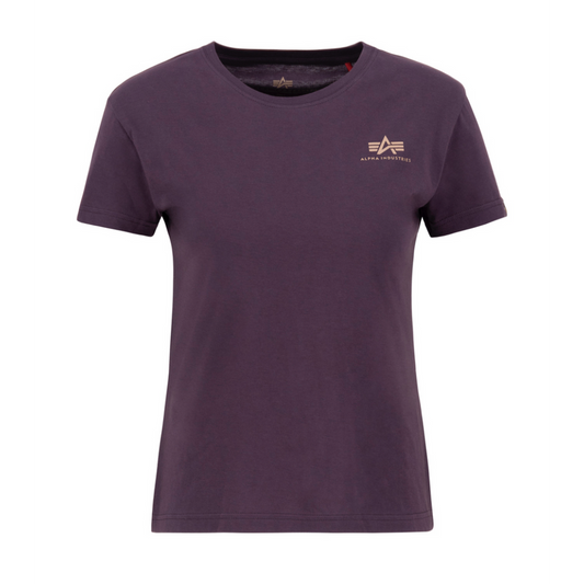 Basic T Small Logo Woman - plum