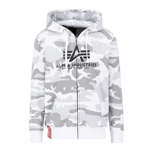 Basic Zip Hoody Camo - white camo