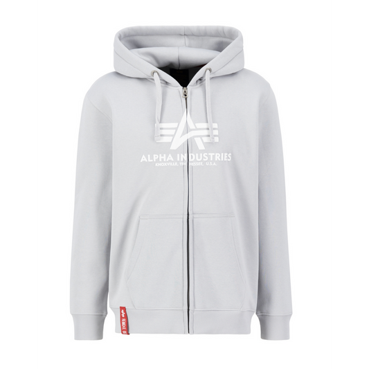 Basic Zip Hoody PP - pastel grey