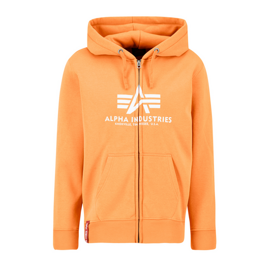 Basic Zip Hoody PP - tangerine