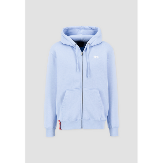 Basic Zip Hoody SL - light blue