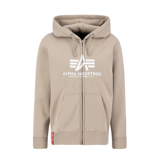 Basic Zip Hoody - vintage sand