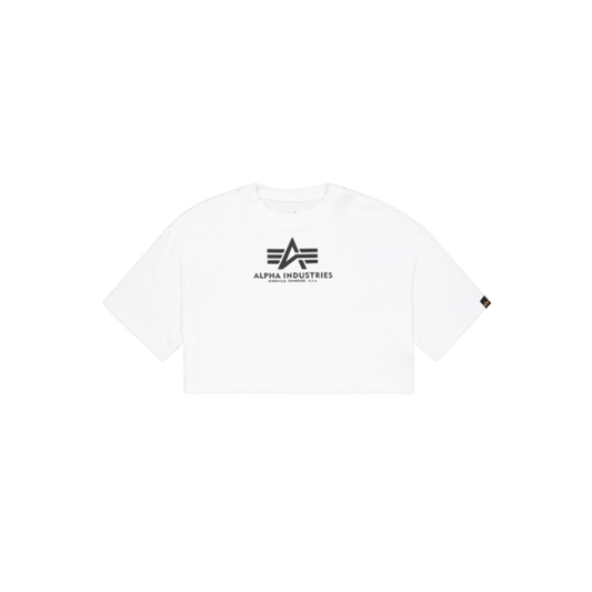Basic Big Logo Cropped PP T-Shirt Women - white