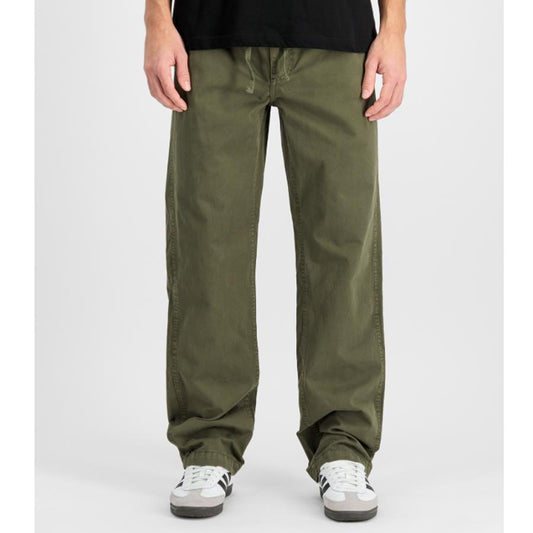 Basic Cotton pant - dark olive